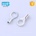 Durable Copper plating Tin Non-Insulated naked ring terminals